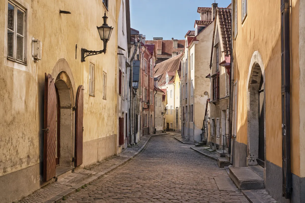 Illustrative image of a cobbled Old Town lane